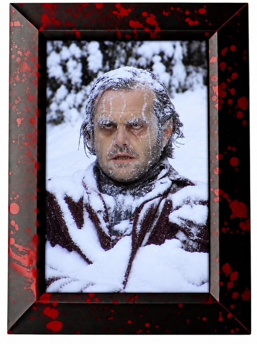 The Shining Twins Horror Vintage Retro 80s Metal Frame Photo Print Gothic Bloody